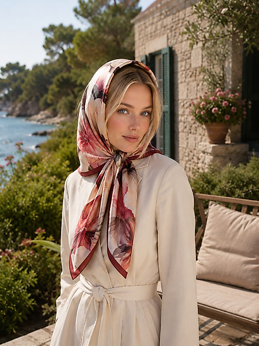 Spring Eşarp Yeni Pastel Desen