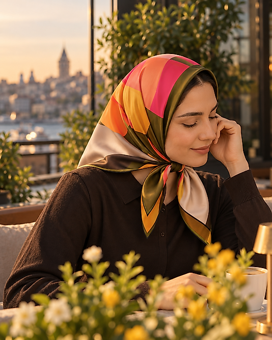 Alfa Twill Eşarp Desen-8