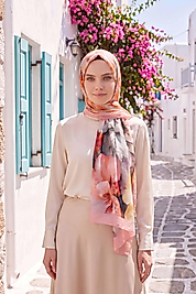 Spring Çiçek Desenli Şal