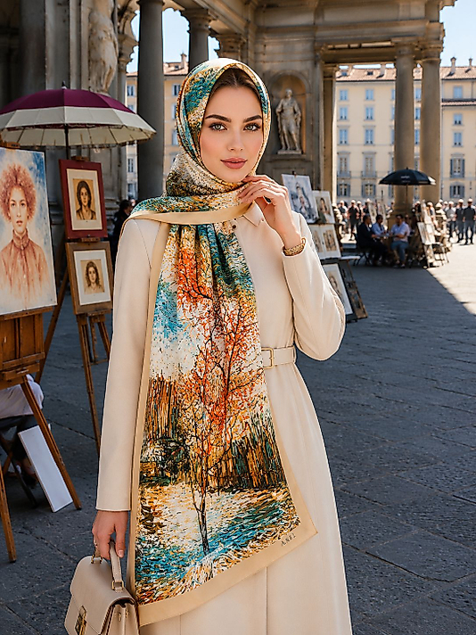 Spring Tablo Desen Şal