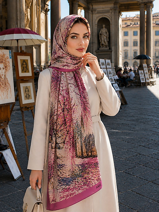 Spring Tablo Desen Şal