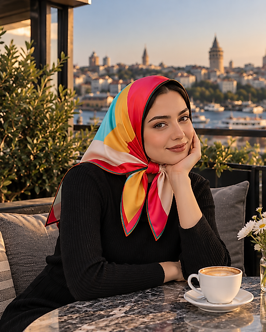 Alfa Twill Eşarp Desen-8
