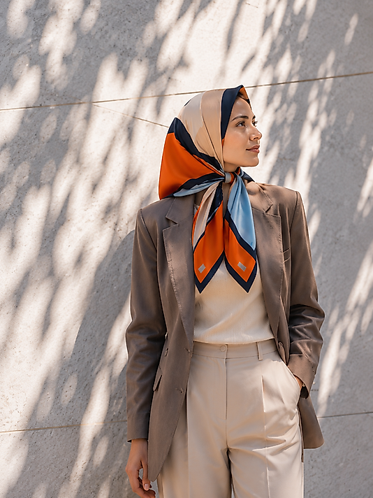 Alfa Twill Eşarp Desen-5