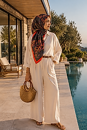 Spring Eşarp Mermer Desen