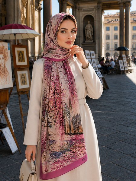 Spring Tablo Desen Şal