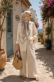 Spring Eşarp Mermer Desen