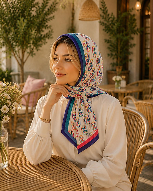 Dijital Piliseli Eşarp Desen-9
