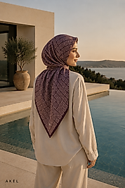 Spring Eşarp Geometrik Desen