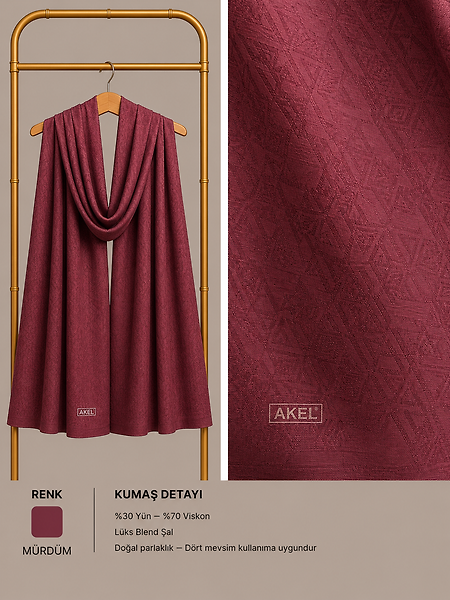 Lüx Blend Şal Desen-5