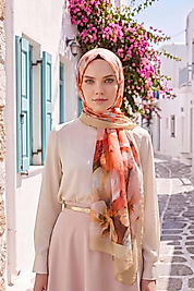 Spring Çiçek Desenli Şal