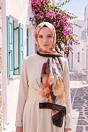Spring Çiçek Desenli Şal