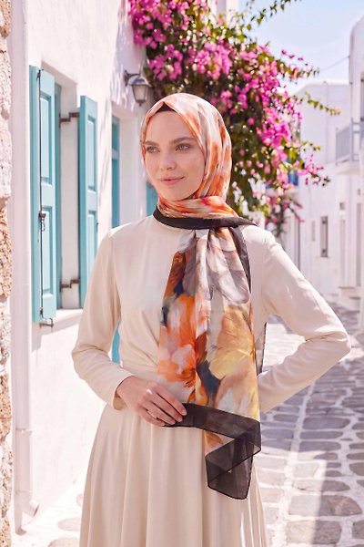 Spring Çiçek Desenli Şal