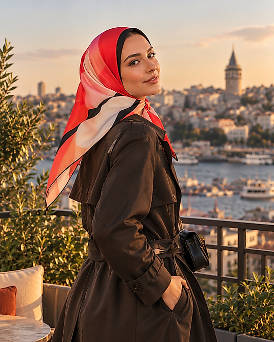Alfa Twill Eşarp Desen-8
