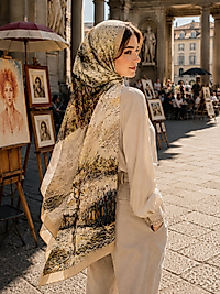 Spring Tablo Desen Şal