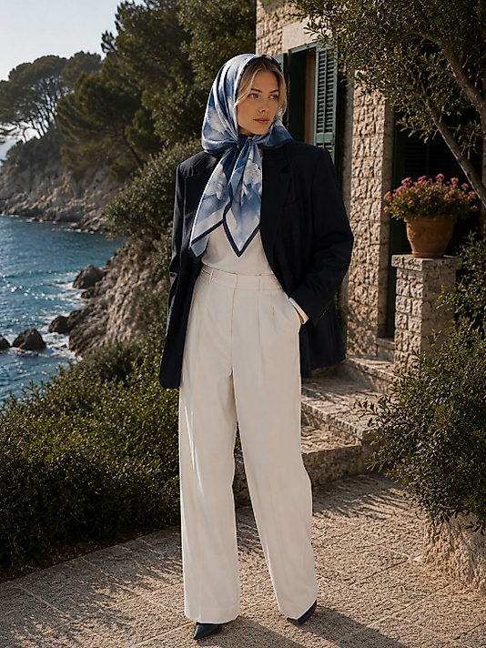 Spring Eşarp Yeni Pastel Desen