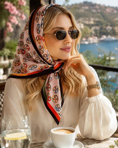 Dijital Piliseli Eşarp Desen-2