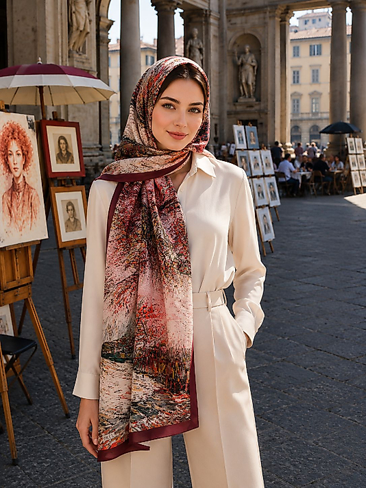 Spring Tablo Desen Şal