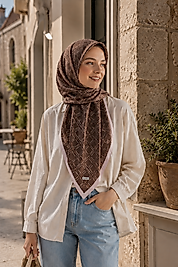 Spring Eşarp Geometrik Desen