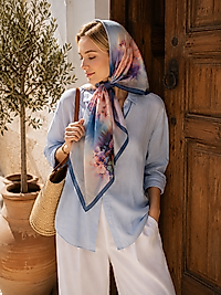 Spring Eşarp Suluboya Desen