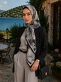 Spring Eşarp Pastel Çiçek Desen