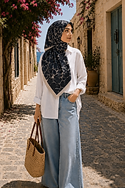 Spring Eşarp Mermer Desen
