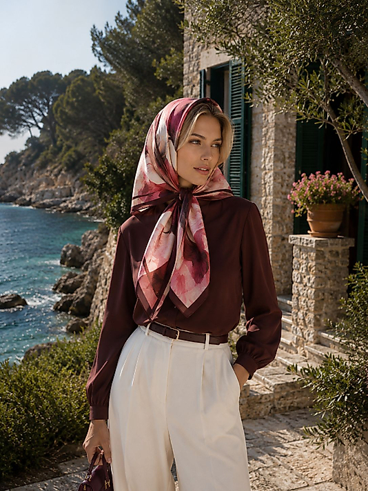 Spring Eşarp Yeni Pastel Desen