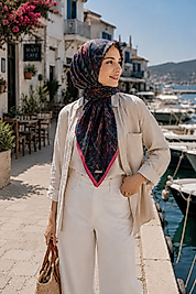Spring Eşarp Mermer Desen