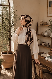 Spring Eşarp Manolya Desen