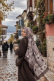 Yaz Serinliği Vintage Bloom Desen Şal