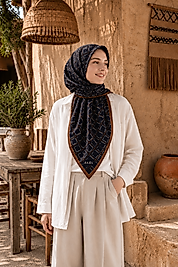 Spring Eşarp Geometrik Desen