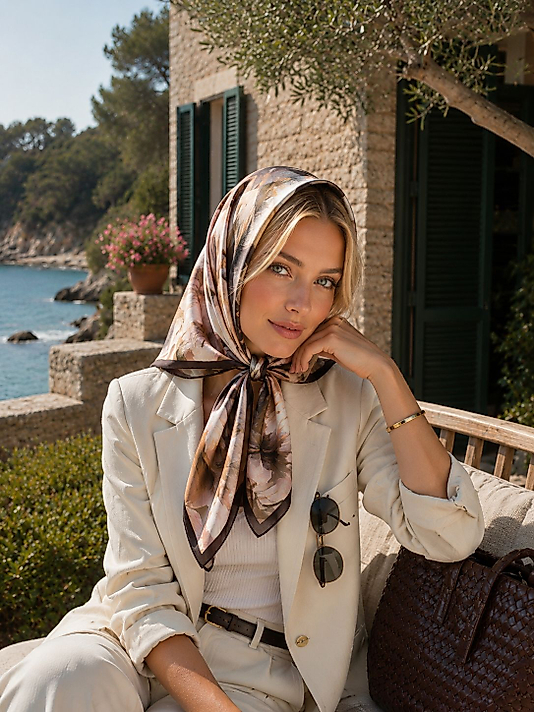 Spring Eşarp Yeni Pastel Desen
