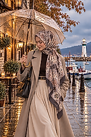 Yaz Serinliği Vintage Bloom Desen Şal