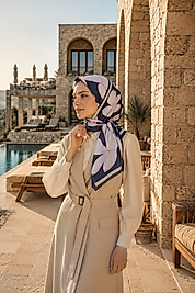 Spring Eşarp Manolya Desen