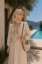 Spring Eşarp Mermer Desen