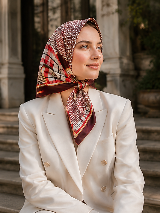 Alfa Twill Eşarp Desen-4