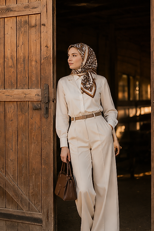 Spring Eşarp Kemer Desen