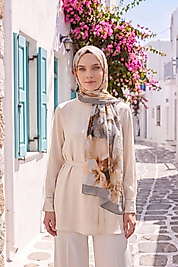 Spring Çiçek Desenli Şal