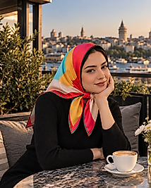 Alfa Twill Eşarp Desen-8