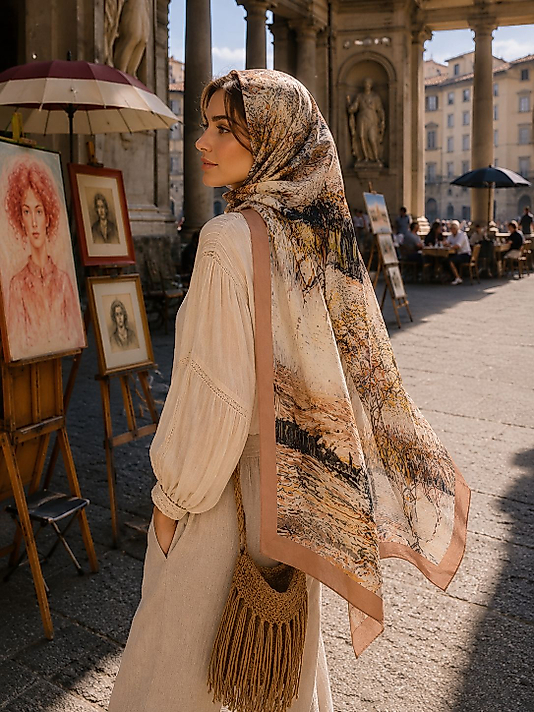 Spring Tablo Desen Şal
