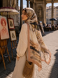 Spring Tablo Desen Şal