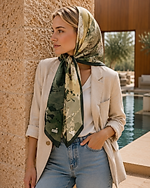 Spring Eşarp Sanatsal soyut desen