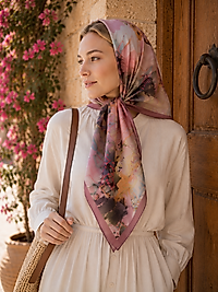 Spring Eşarp Suluboya Desen