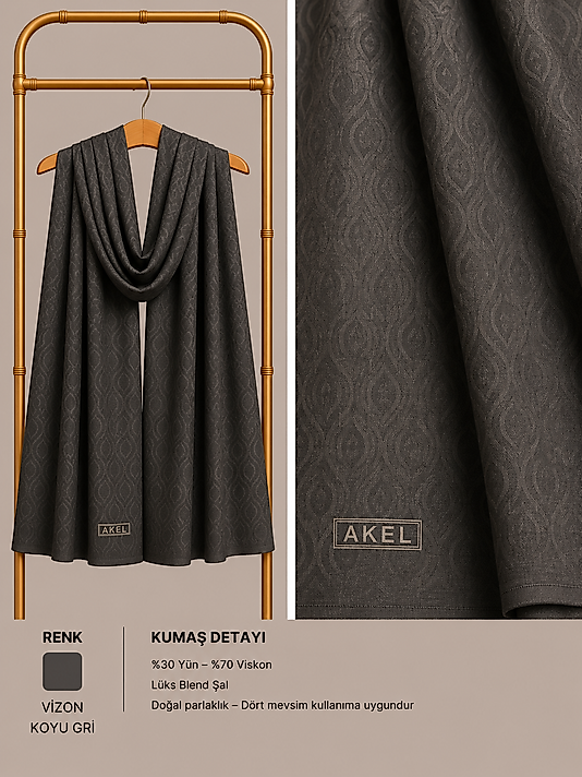 Lüx Blend Şal Desen-4