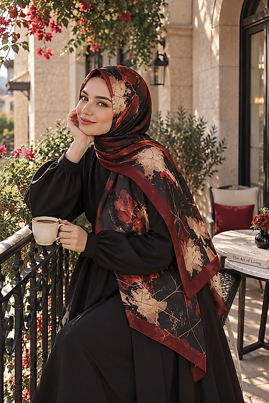 ALFA SİLK ŞAL TUVAL DESEN