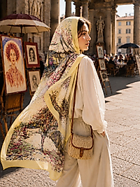 Spring Tablo Desen Şal
