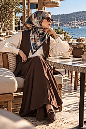 Spring Eşarp Taş Avlu Desen