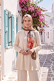 Spring Çiçek Desenli Şal