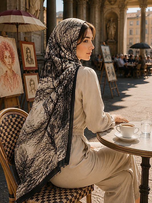 Spring Tablo Desen Şal