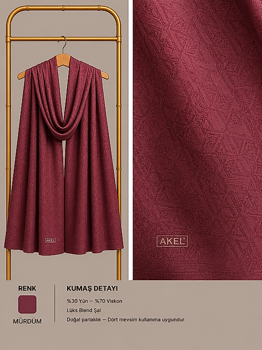 Lüx Blend Şal Desen-5