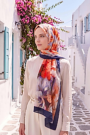 Spring Çiçek Desenli Şal